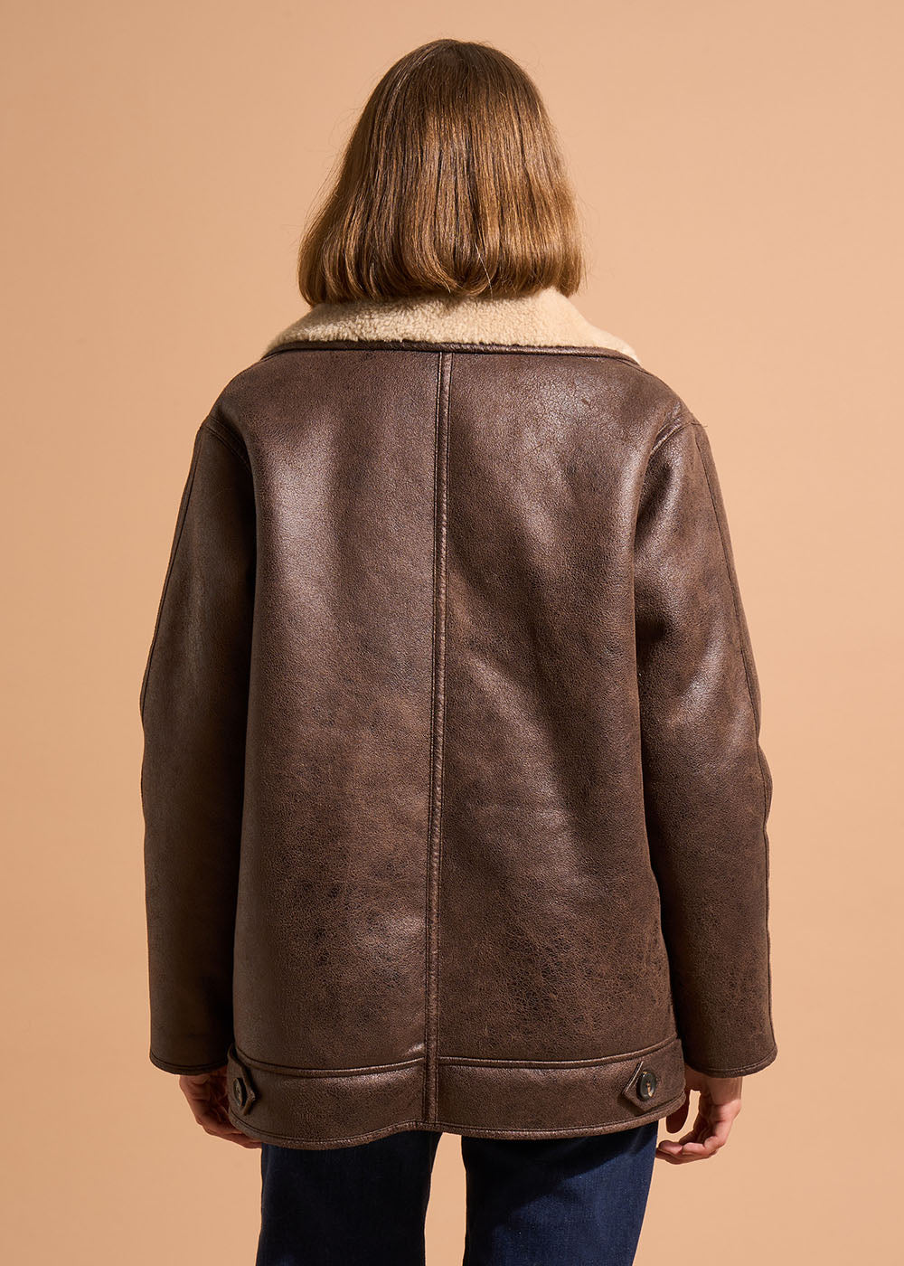 MIDNIGHT Long coat with faux fur lining - 3 - Sud Express - Sud Express