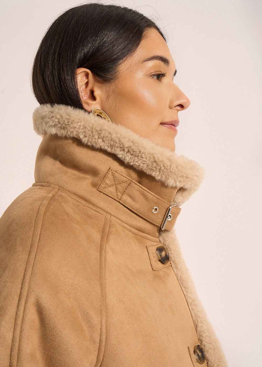 Faux shearling-inspired design - Sud Express - 6 - Sud Express