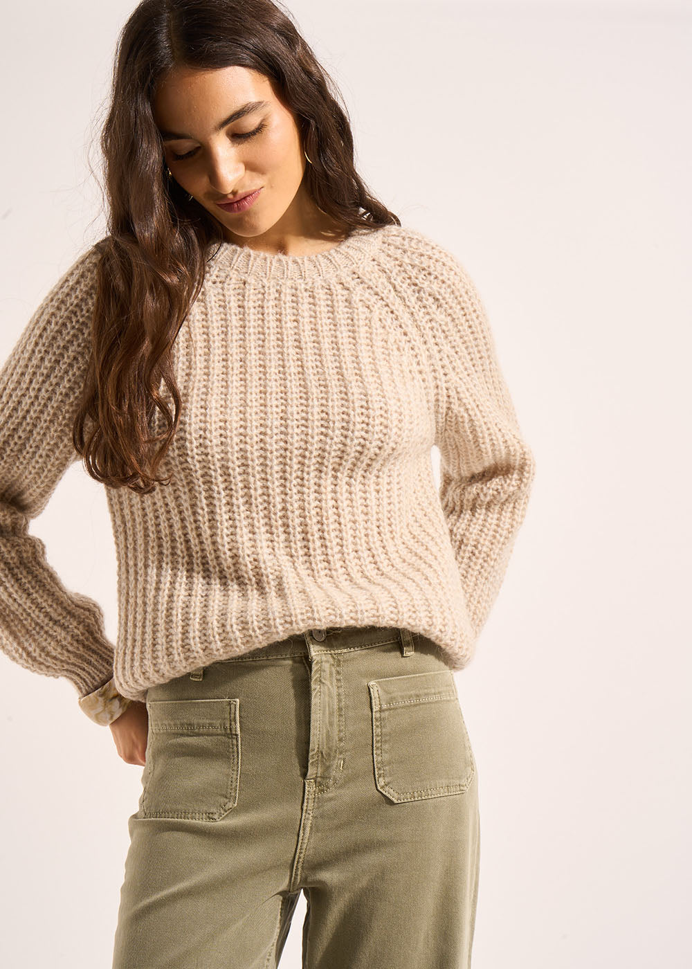 MARTINOU Thick wide-ribbed sweater - 1 - Sud Express - Sud Express