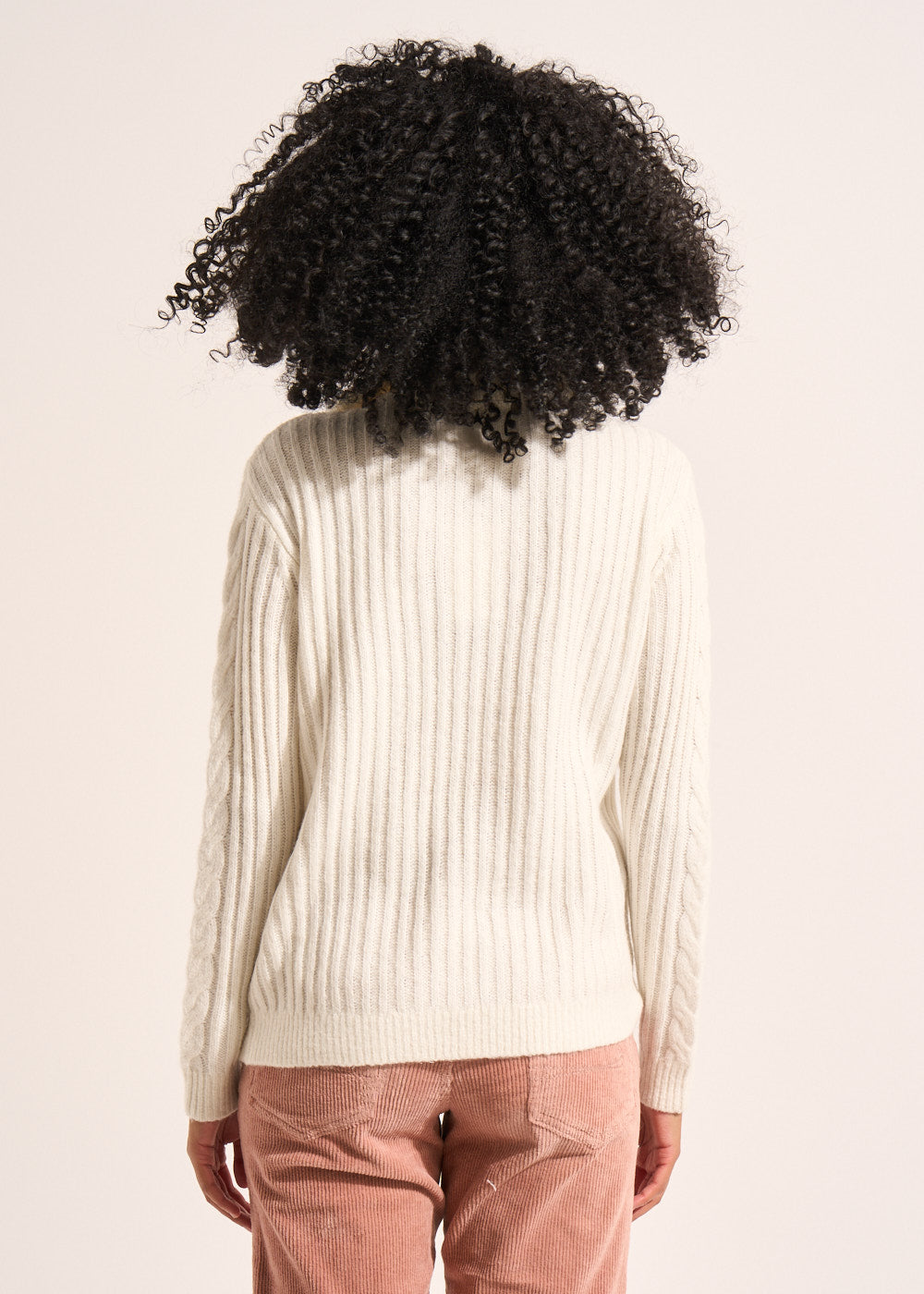 MANOUY Long-sleeved zip-up trucker-neck jumper - 3 - Sud Express - Sud Express