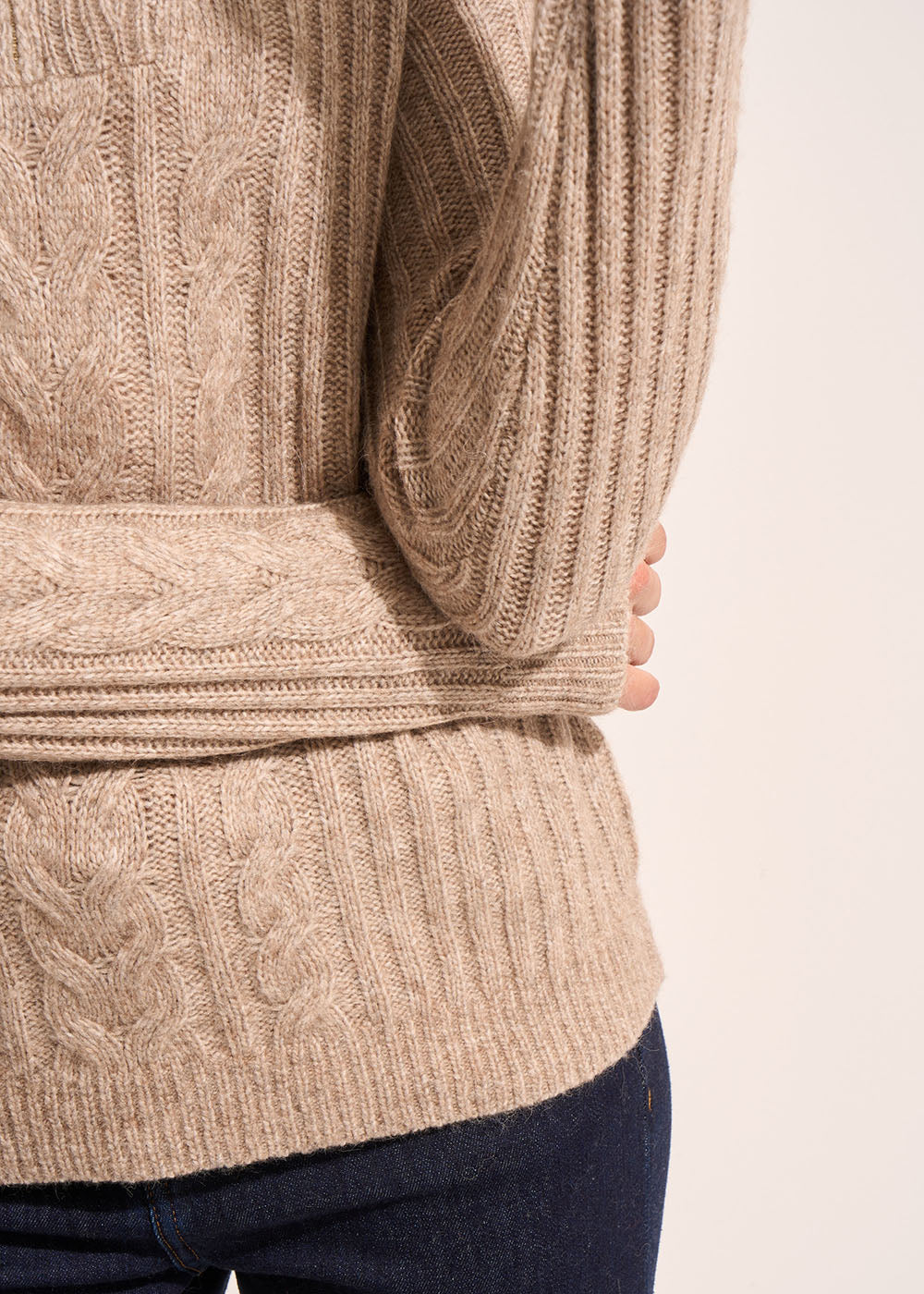 Long-sleeved zip-up trucker-neck jumper - Sud Express - 4 - Sud Express