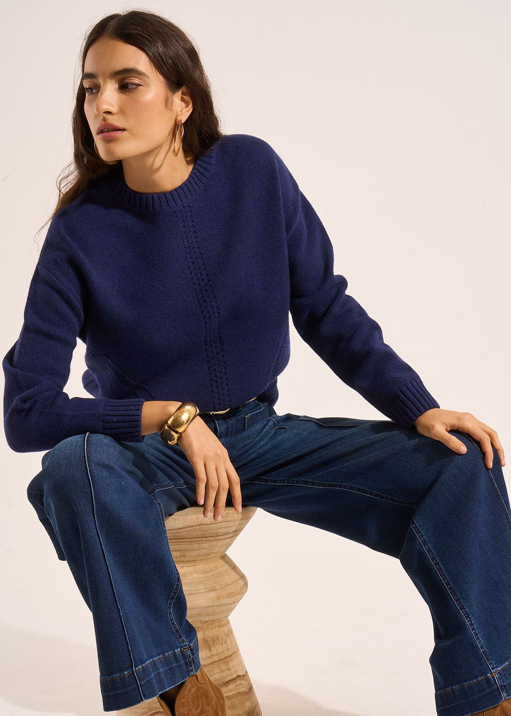 MAEVY Crew neck sweater - 1 - Sud Express - Sud Express