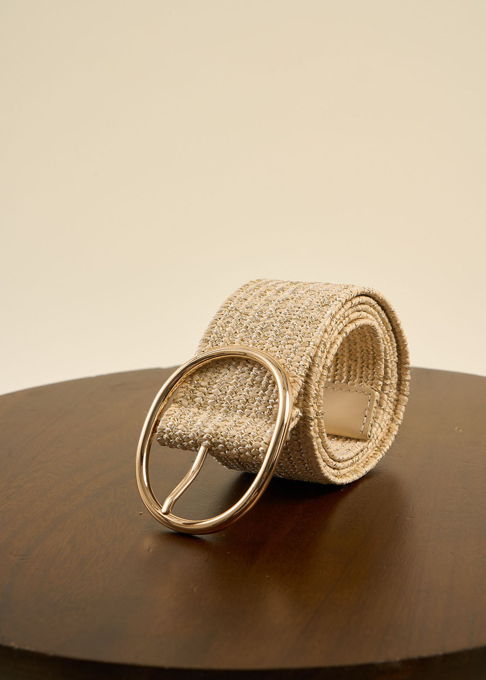 CAMALI Raffia Belt with Lurex Thread - 1 - Sud Express - Sud Express