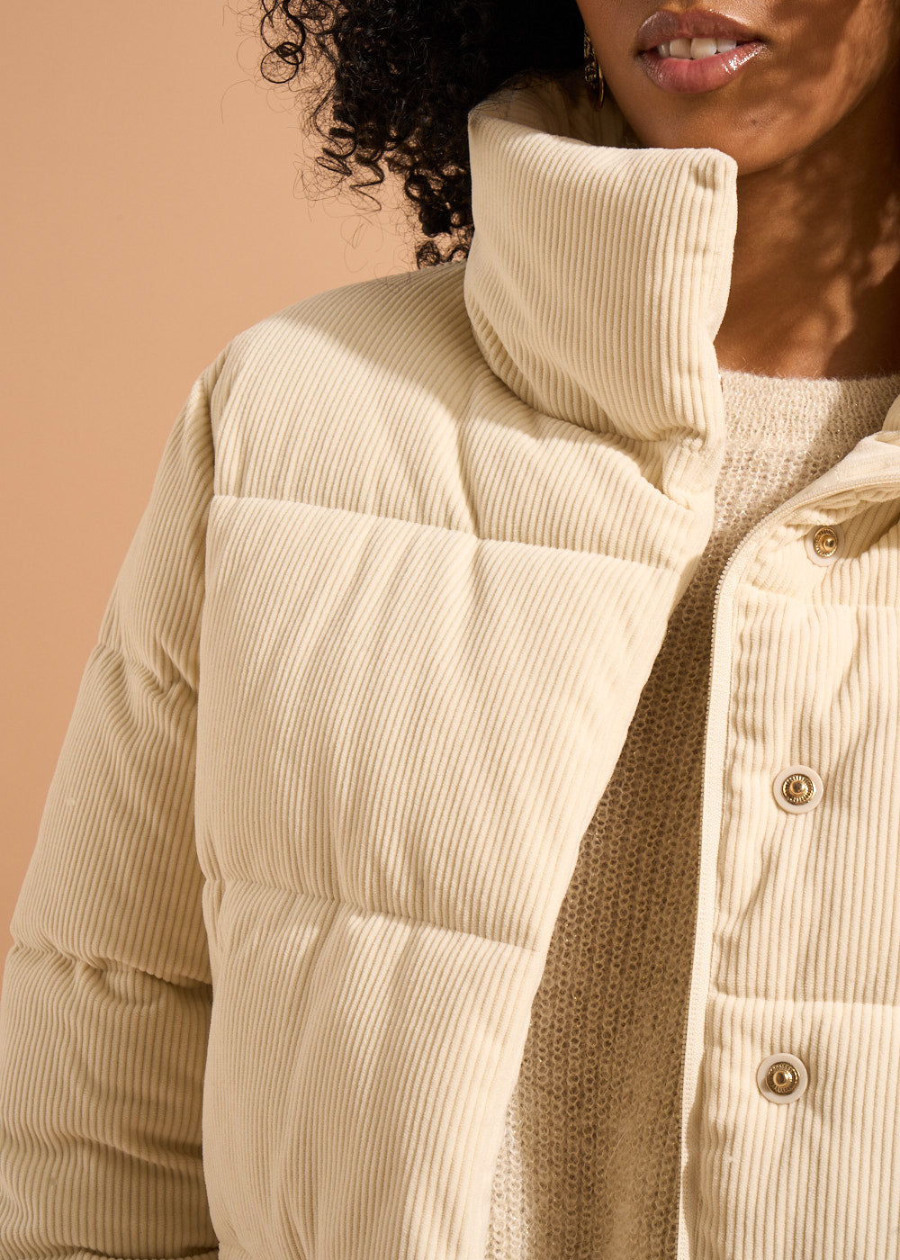 DIVINE Short velvet jacket with stand-up collar - 2 - Sud Express - Sud Express