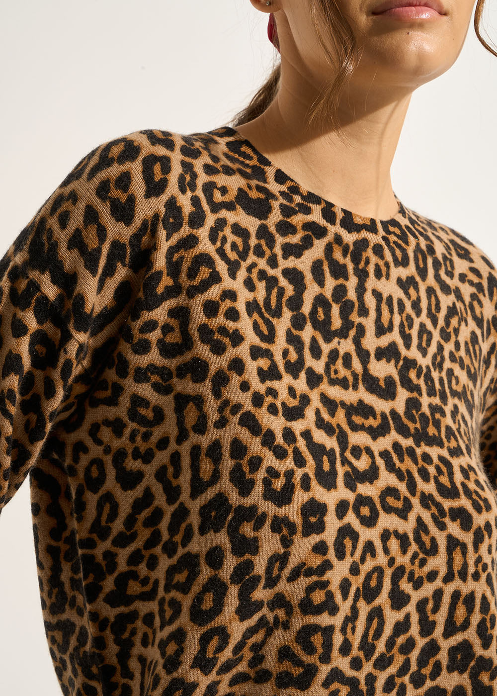 MONIA Leopard print cashmere jumper - 2 - Sud Express - Sud Express