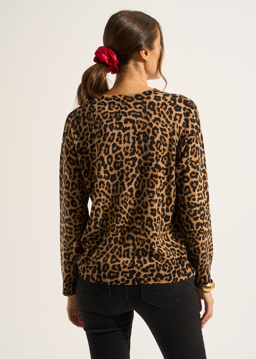 MONIA Leopard print cashmere jumper - 3 - Sud Express - Sud Express