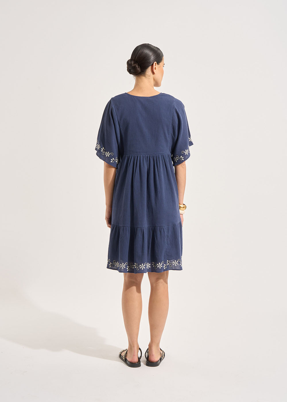 ROKAMA Short  embroided dress - 3 - Sud Express - Sud Express