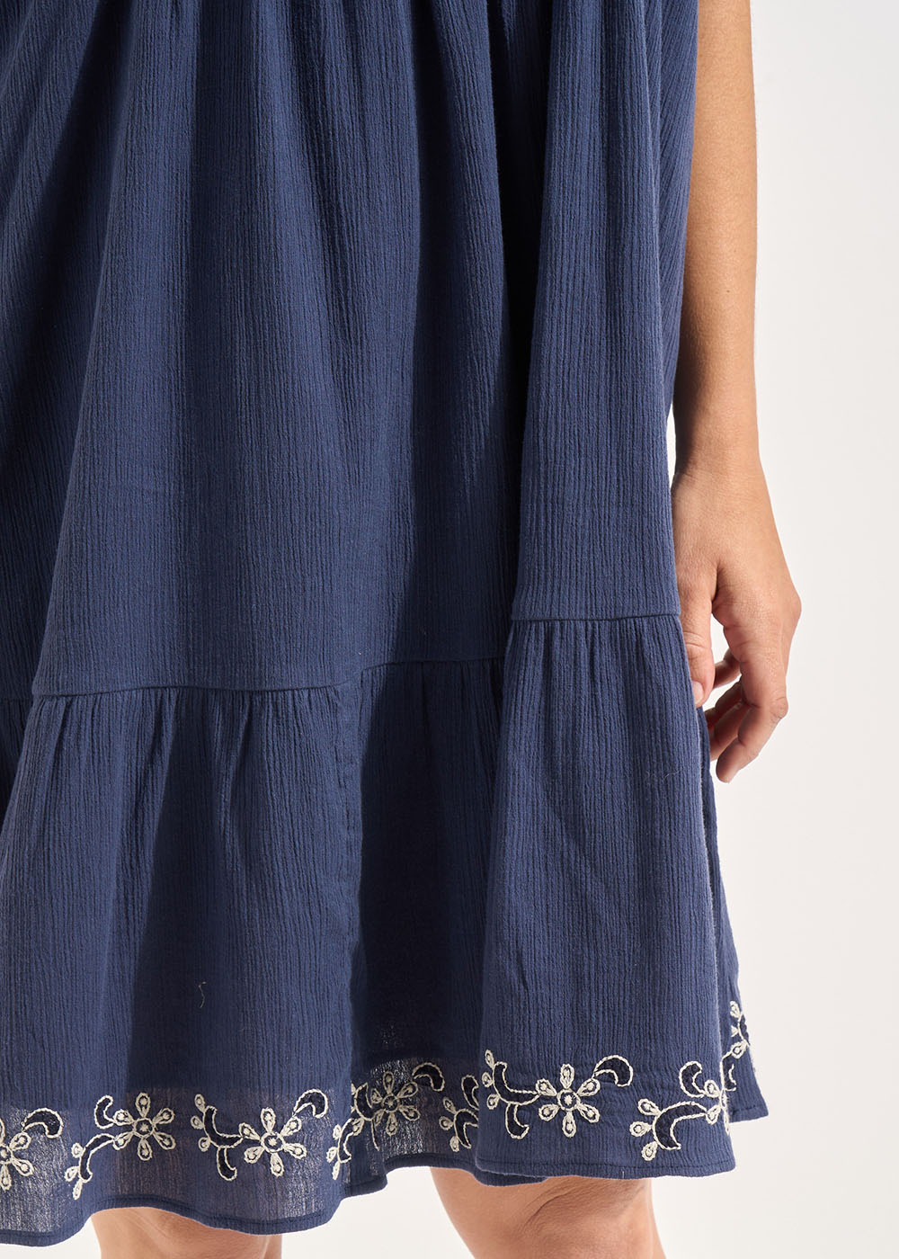 ROKAMA Short  embroided dress - 4 - Sud Express - Sud Express