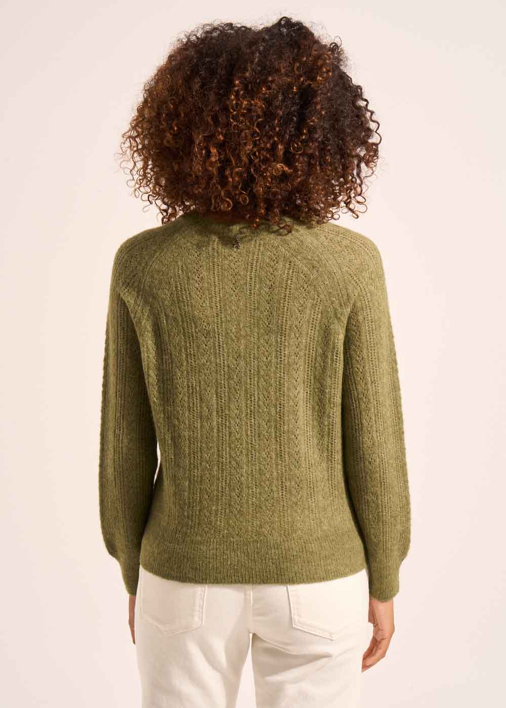 MALICIA Round-neck jumper with wide raglan sleeves - 3 - Sud Express - Sud Express