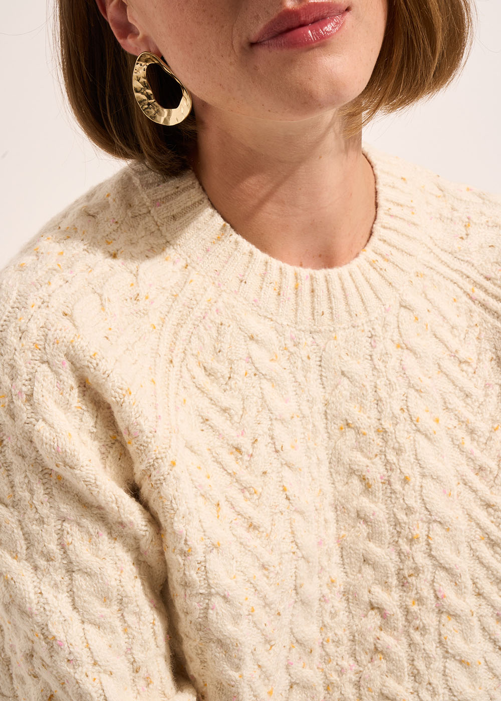 MOLDY Thick-knit Irish cable-knit jumper - 2 - Sud Express - Sud Express