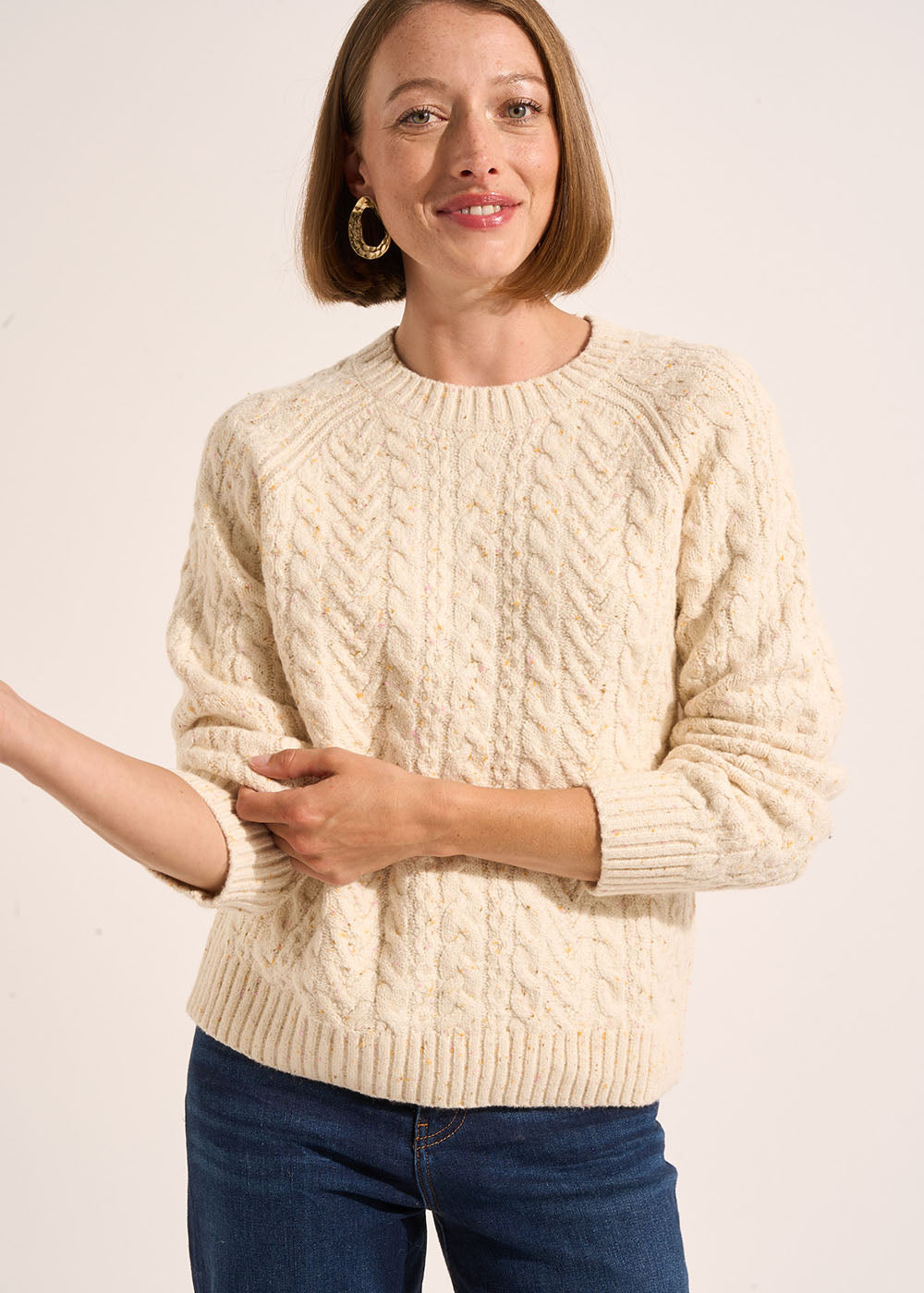 MOLDY Thick-knit Irish cable-knit jumper - 4 - Sud Express - Sud Express