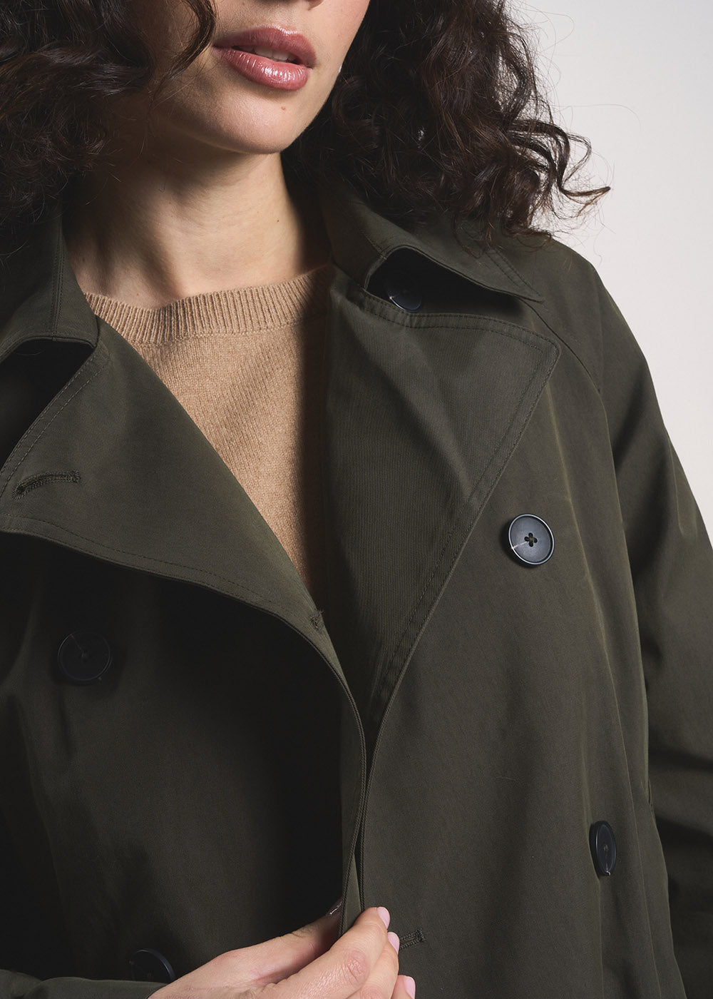 VOSTYLA Water-repellent trench coat with raglan sleeves - 2 - Sud Express - Sud Express