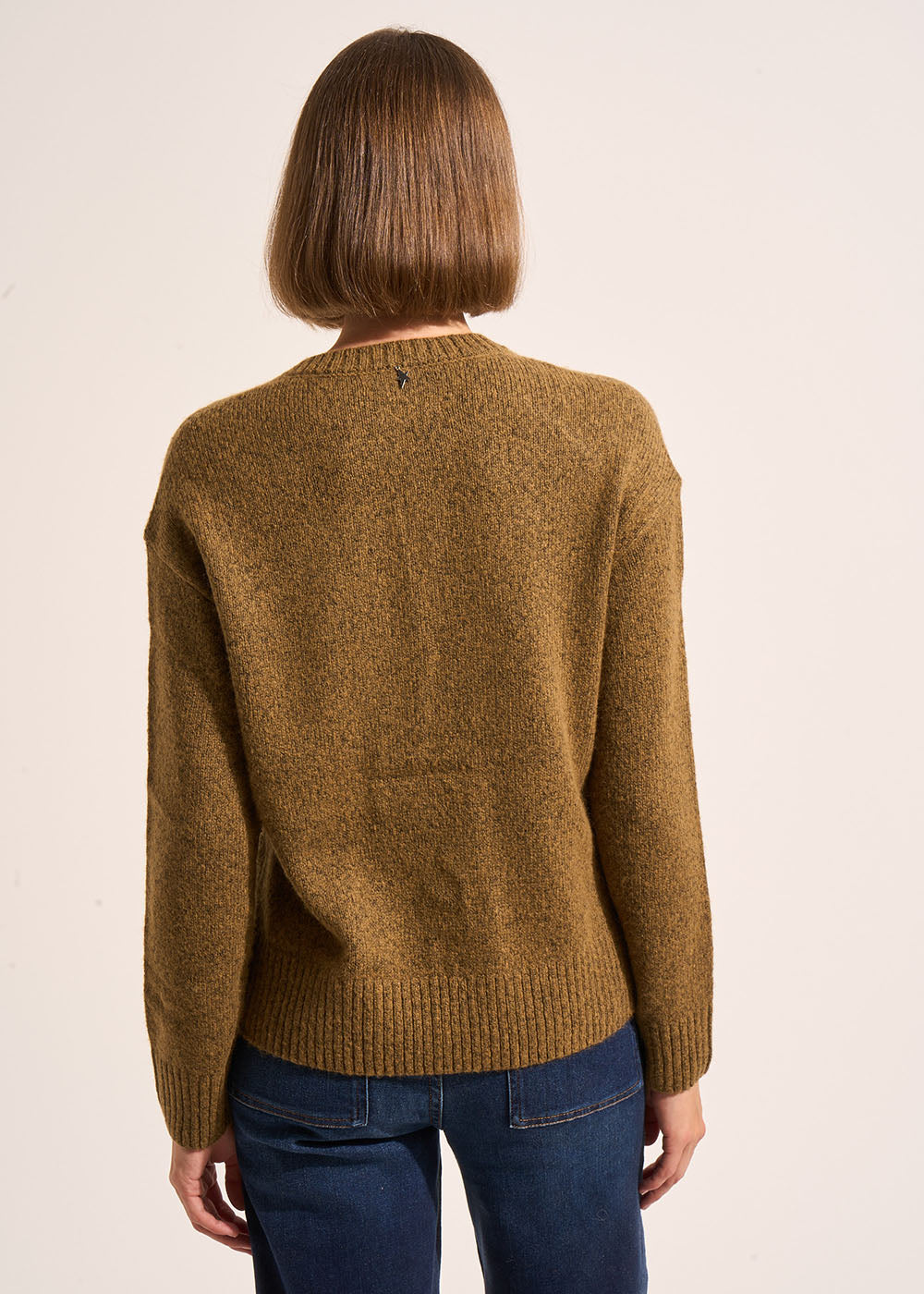 MILANO Tunisian collar jumper with wide sleeves - 3 - Sud Express - Sud Express