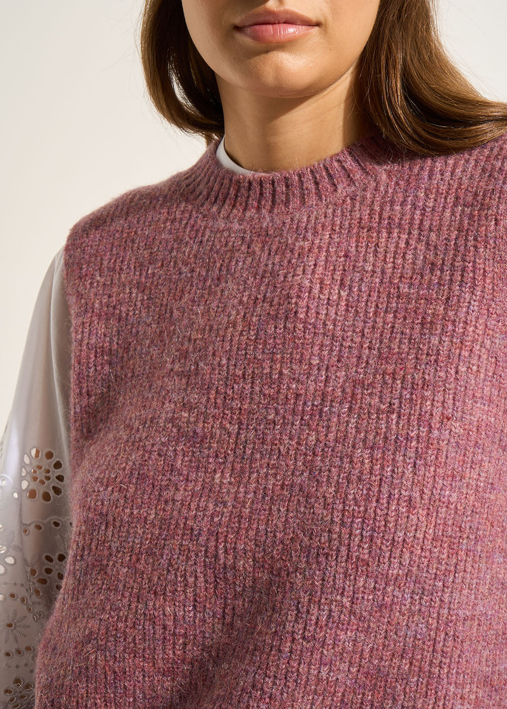 MILUSY Sleeveless round-neck jumper - 4 - Sud Express - Sud Express