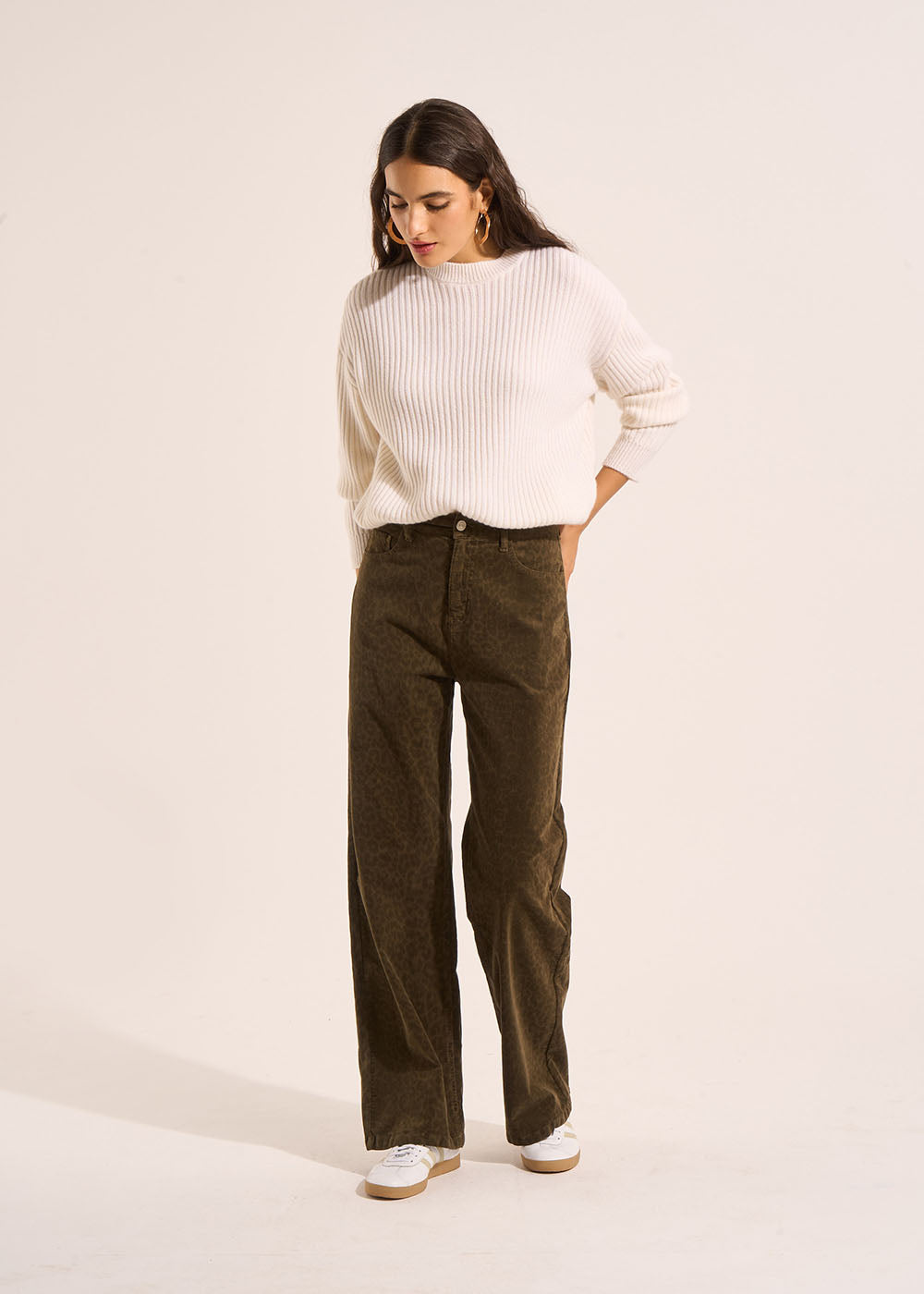 PALMANY Leopard print velvet trousers - 1 - Sud Express - Sud Express