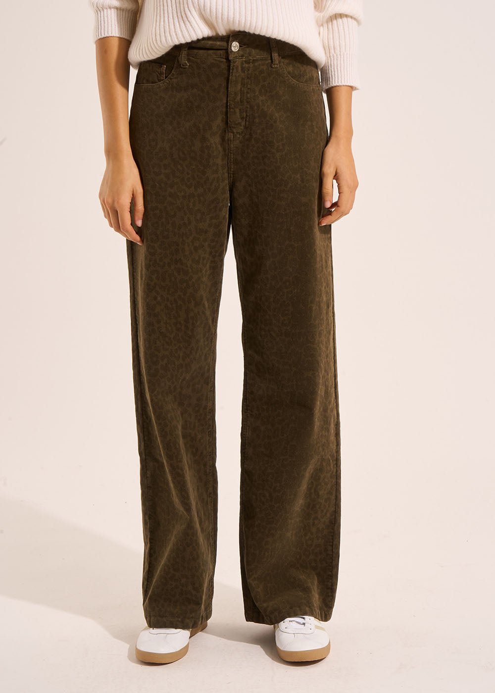 PALMANY Leopard print velvet trousers - 2 - Sud Express - Sud Express