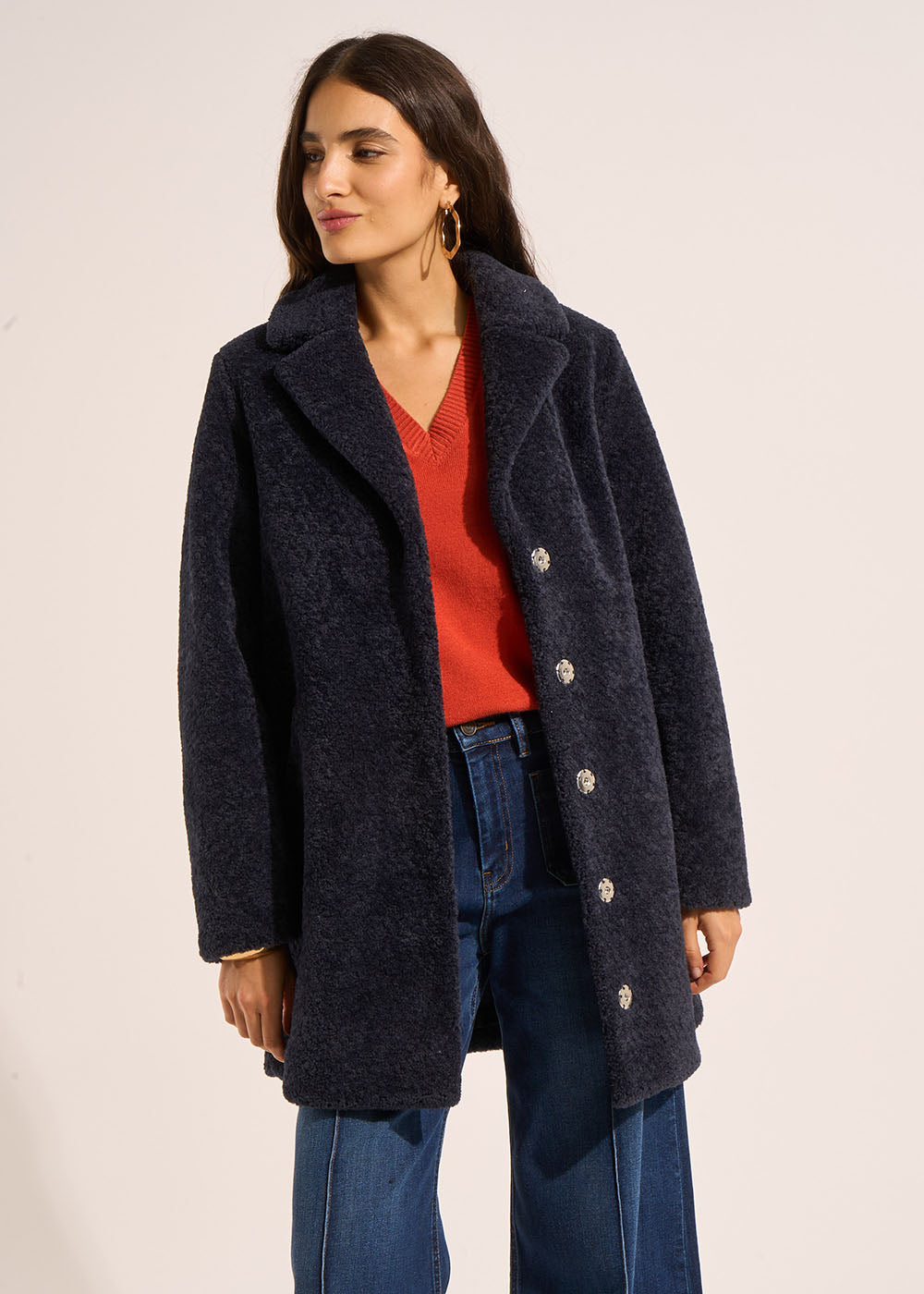 MINOULI Faux fur coat - 1 - Sud Express - Sud Express