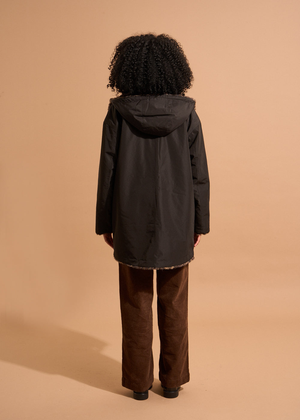 Reversible parka with faux leopard fur lining - Sud Express - 3 - Sud Express