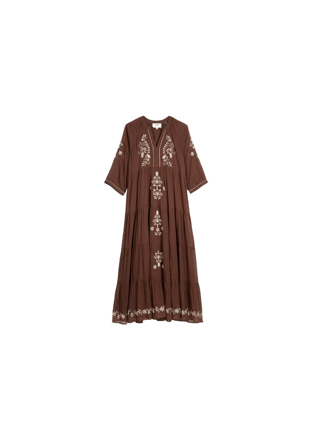 Oversized embroidered maxi dress - Sud Express - 7 - Sud Express