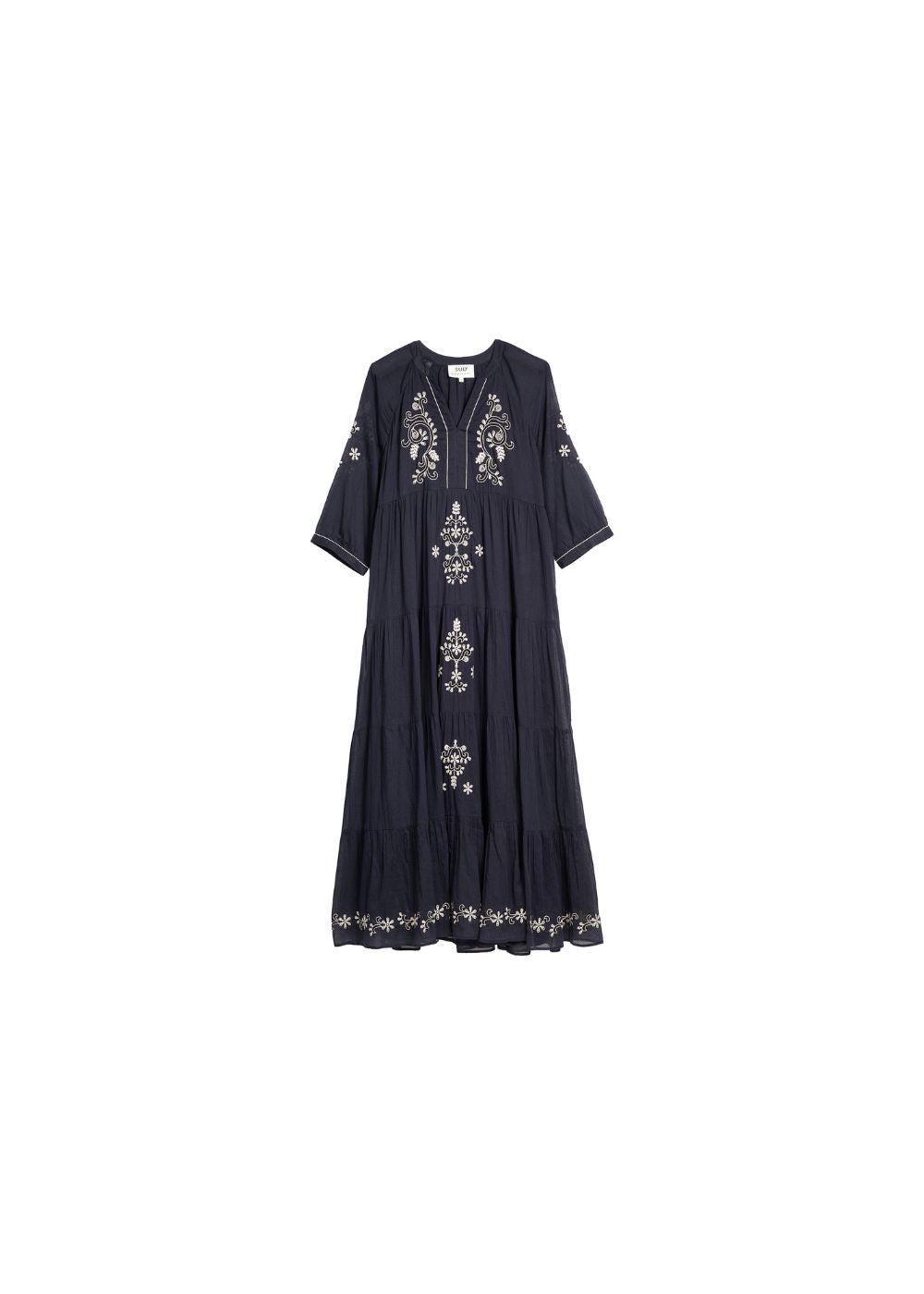 Oversized embroidered maxi dress - Sud Express - 7 - Sud Express