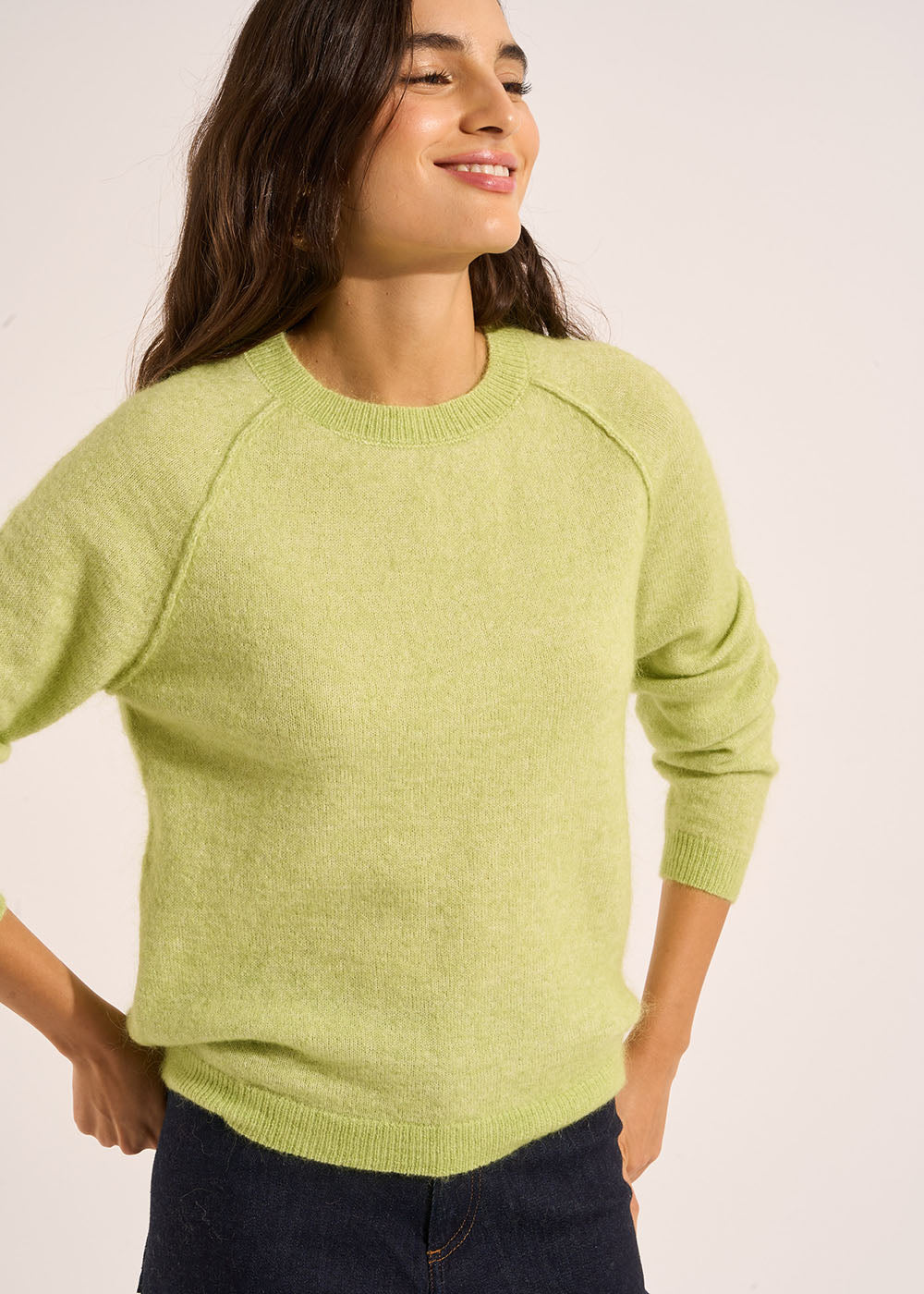 MIGUEL Mohair crew neck sweater - 1 - Sud Express - Sud Express