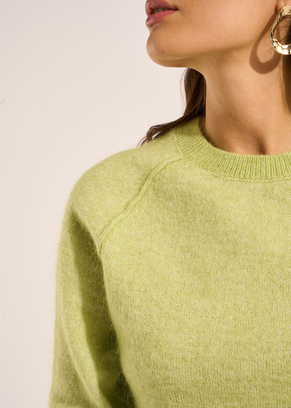 MIGUEL Mohair crew neck sweater - 2 - Sud Express - Sud Express