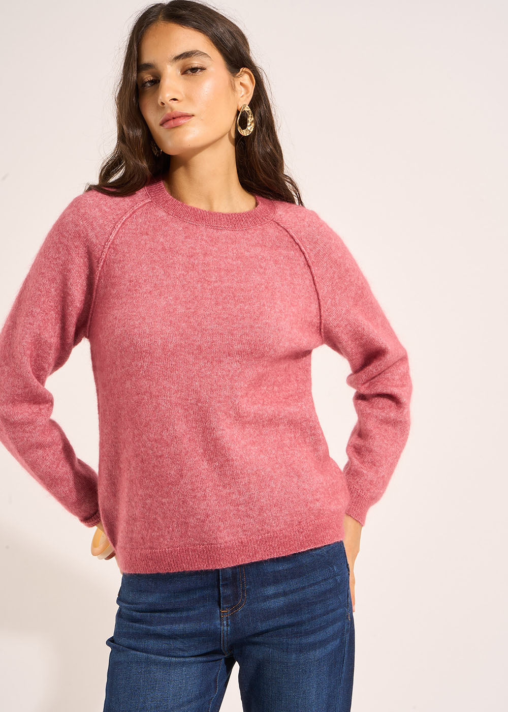 MIGUEL Mohair crew neck sweater - 1 - Sud Express - Sud Express