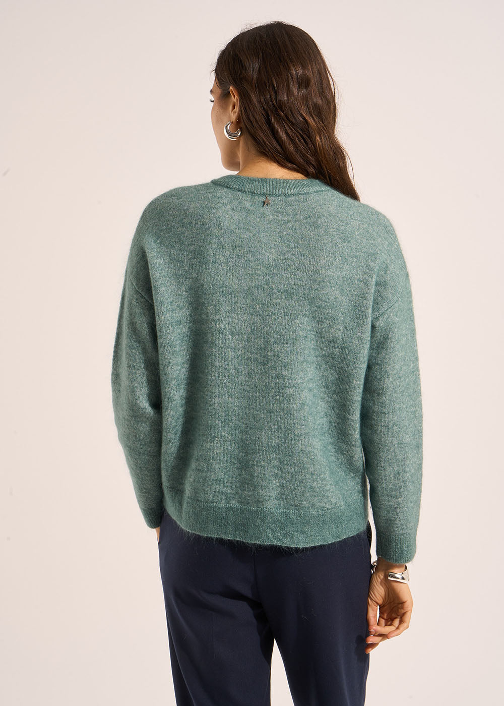 GARICAN Loose-fitting cardigan with round neck - 3 - Sud Express - Sud Express