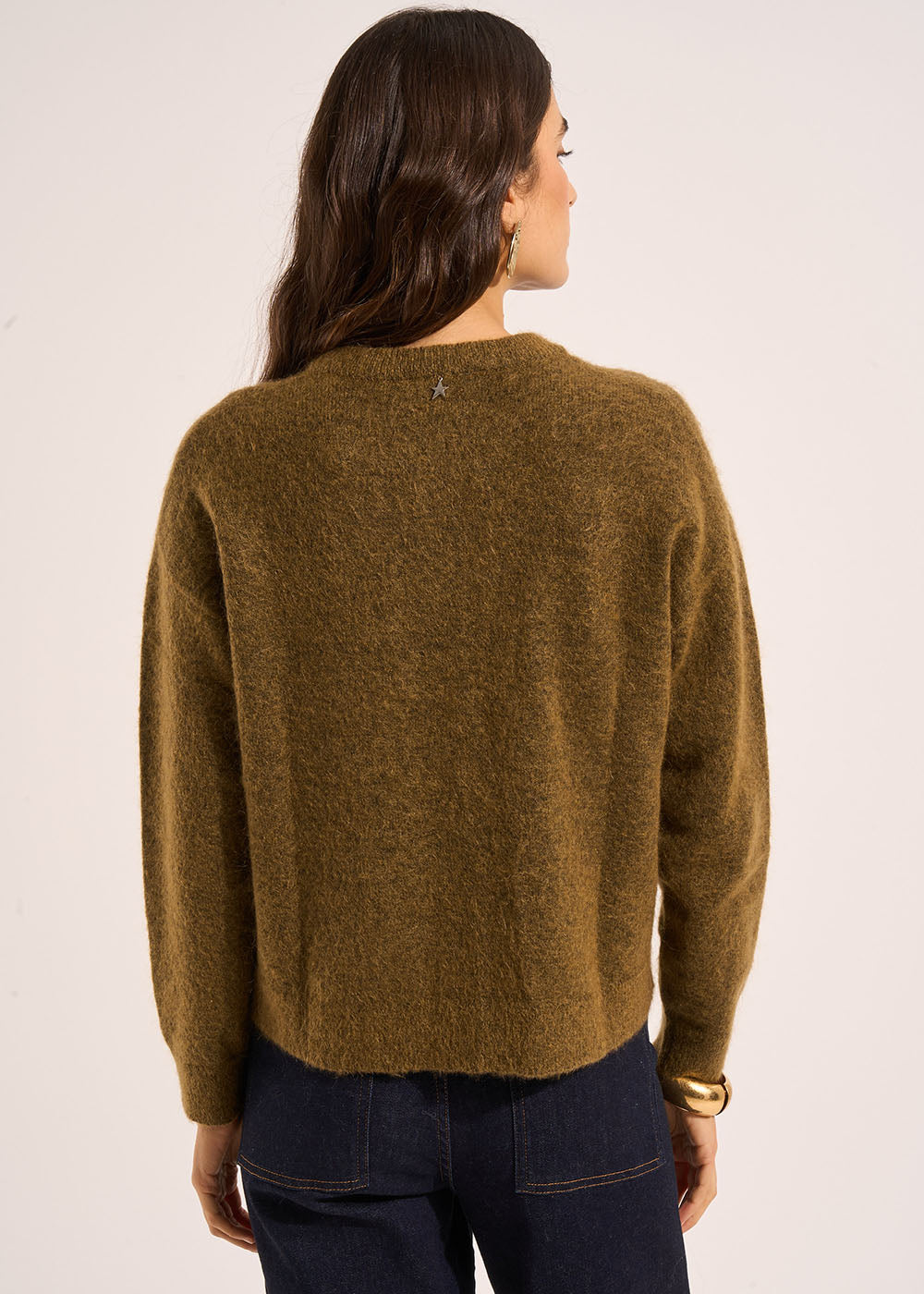 GARICAN Loose-fitting cardigan with round neck - 3 - Sud Express - Sud Express