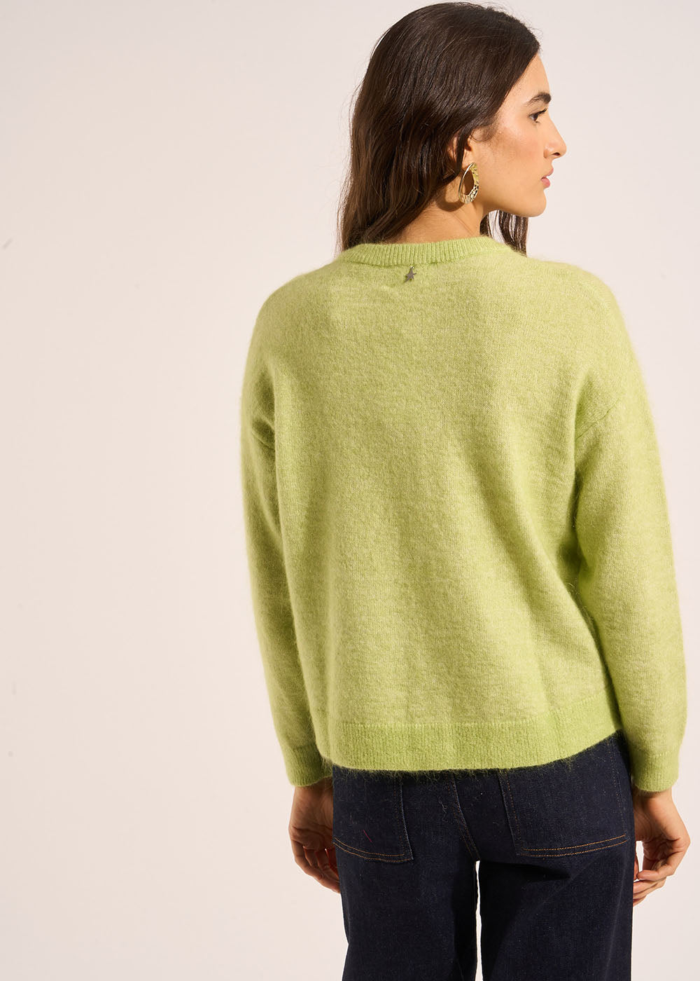 GARICAN Loose-fitting cardigan with round neck - 3 - Sud Express - Sud Express