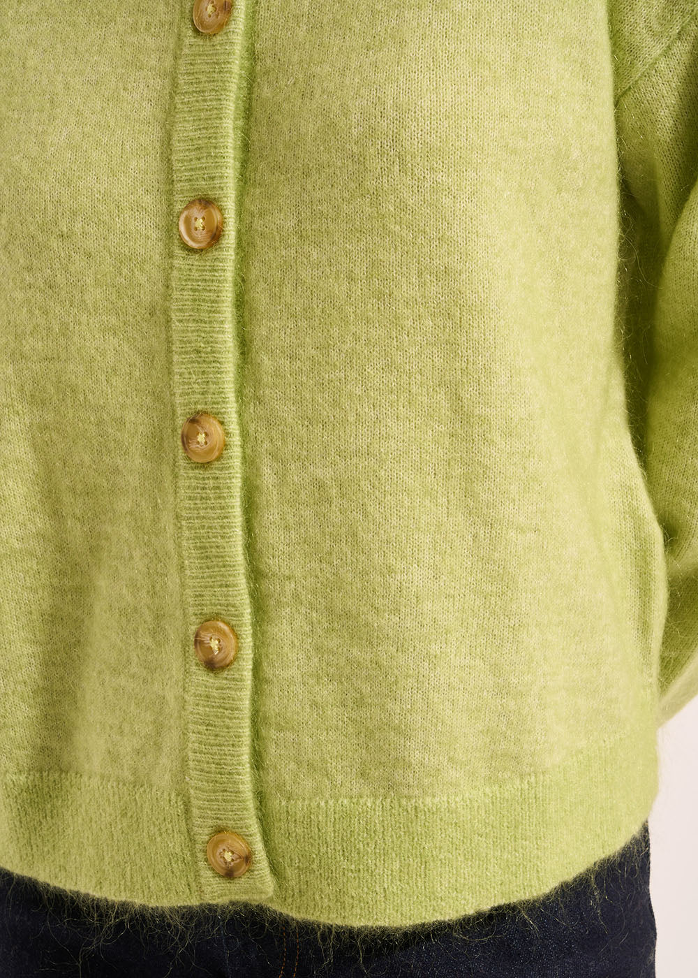 Loose-fitting cardigan with round neck - Sud Express - 6 - Sud Express