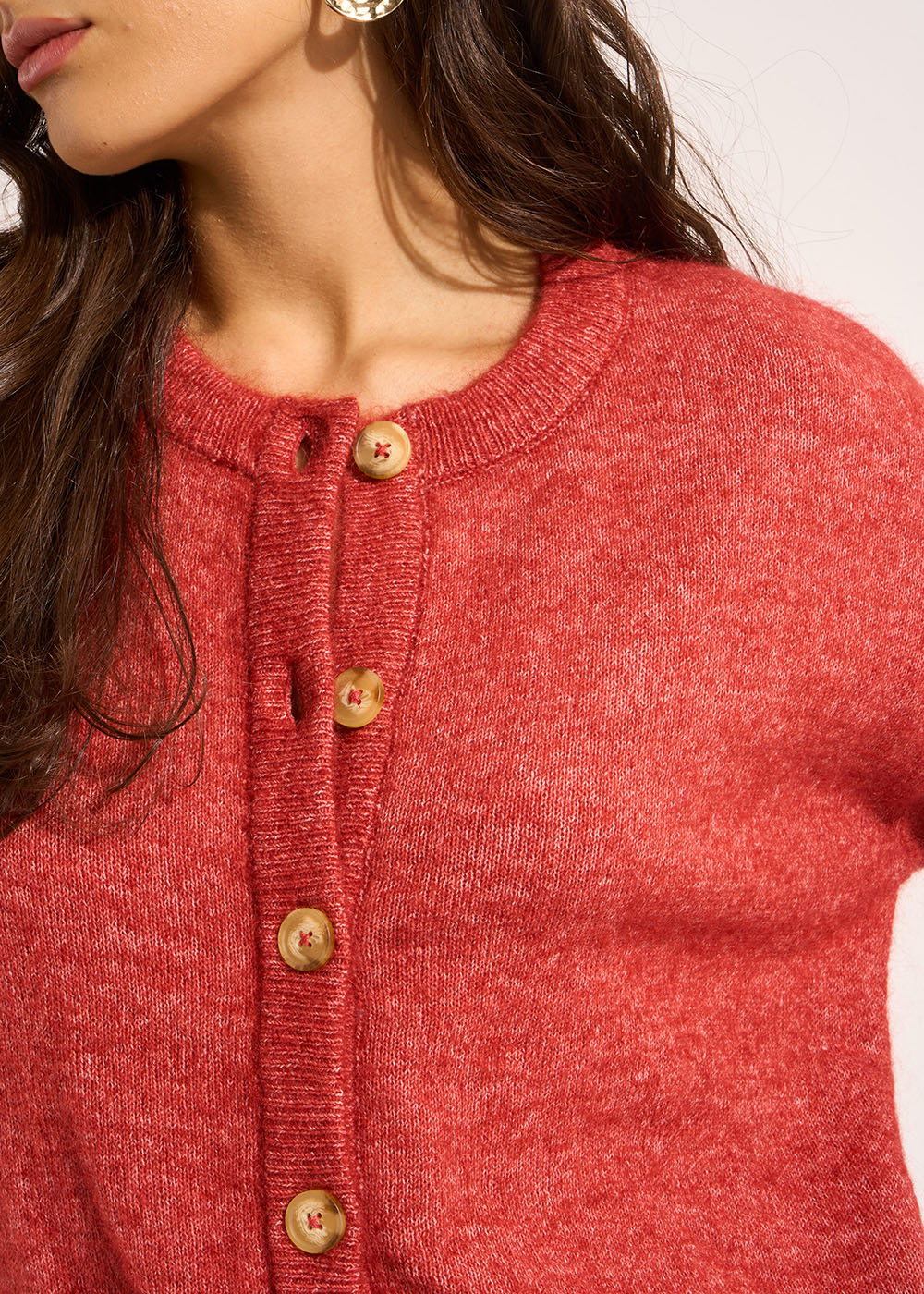 GARICAN Loose-fitting cardigan with round neck - 2 - Sud Express - Sud Express