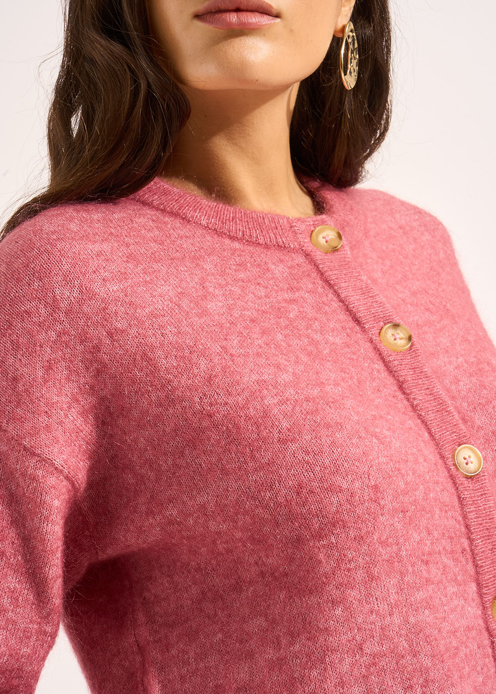 GARICAN Loose-fitting cardigan with round neck - 2 - Sud Express - Sud Express