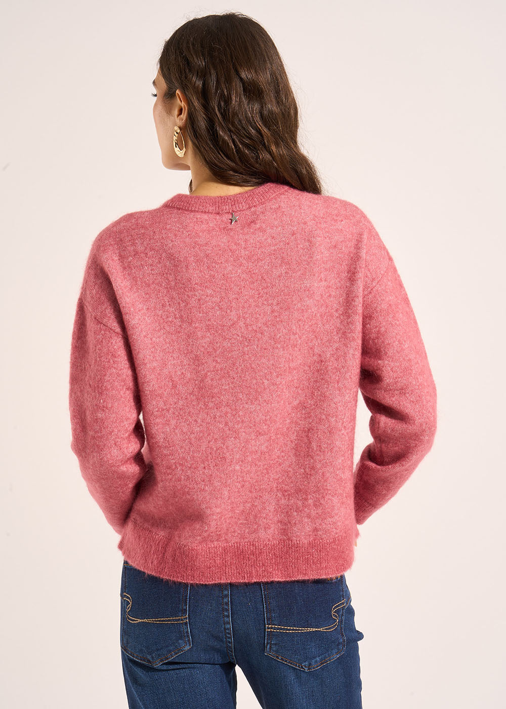GARICAN Loose-fitting cardigan with round neck - 3 - Sud Express - Sud Express
