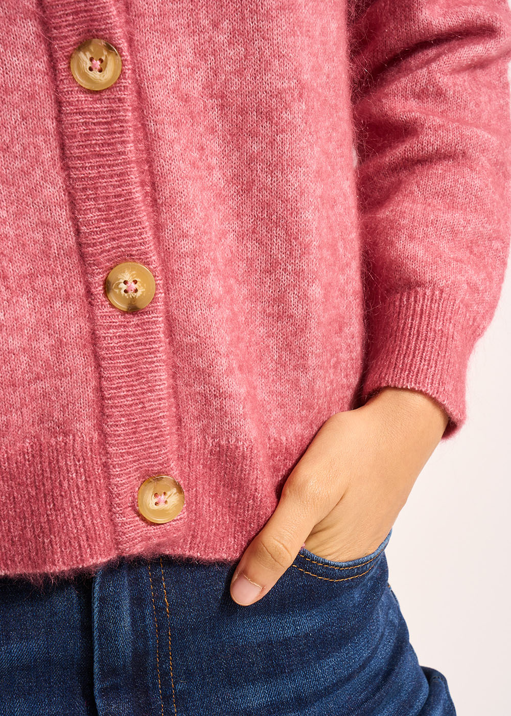 GARICAN Loose-fitting cardigan with round neck - 4 - Sud Express - Sud Express