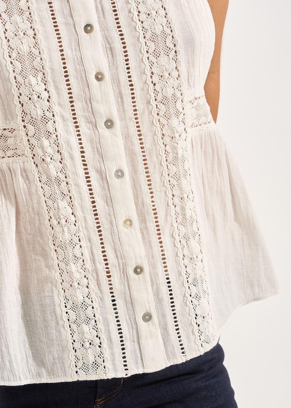 TAMIRANA Strappy embroided top - 4 - Sud Express - Sud Express