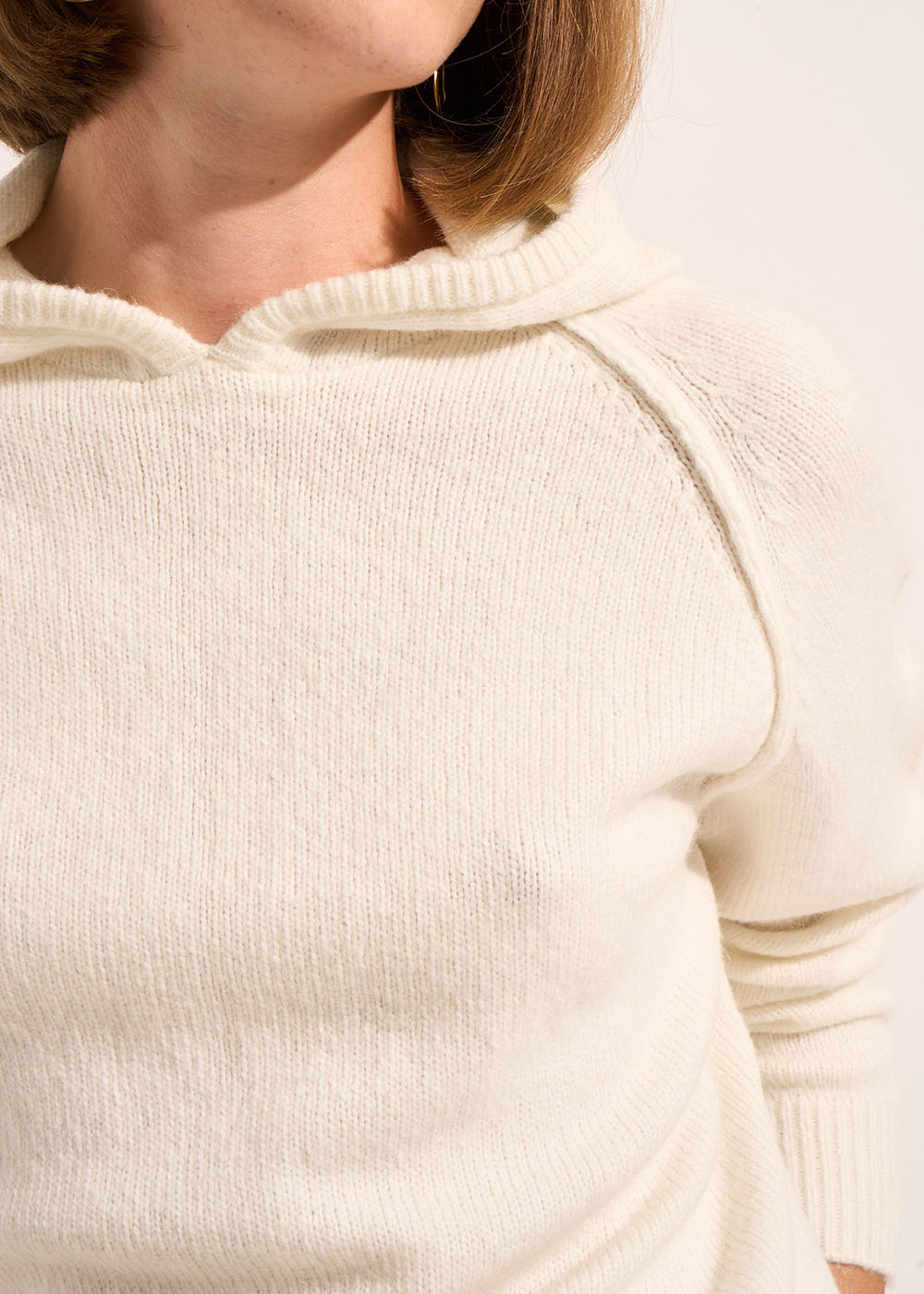 MASHA Thick knit hooded sweatshirt - 2 - Sud Express - Sud Express