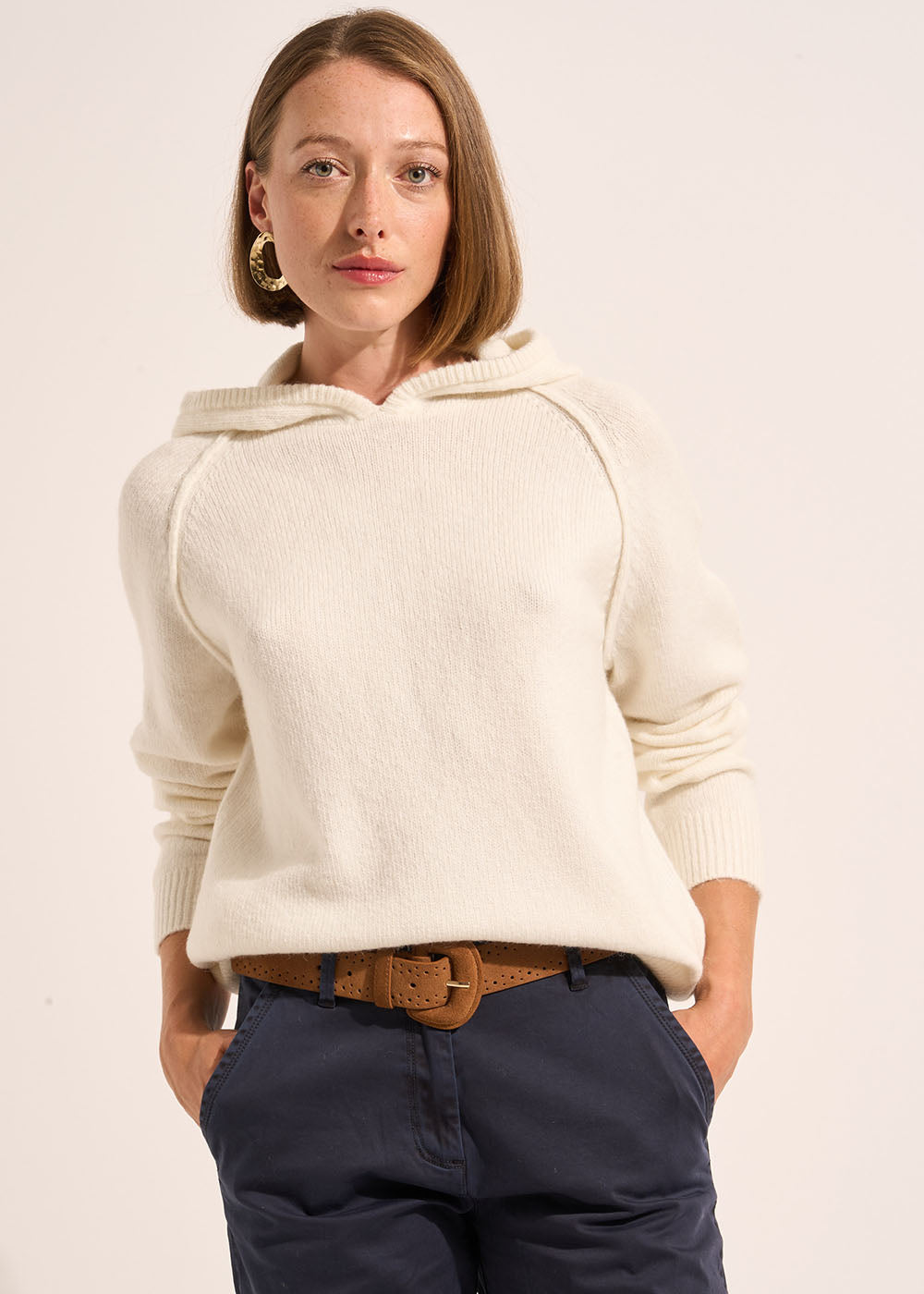 Thick knit hooded sweatshirt - Sud Express - 5 - Sud Express