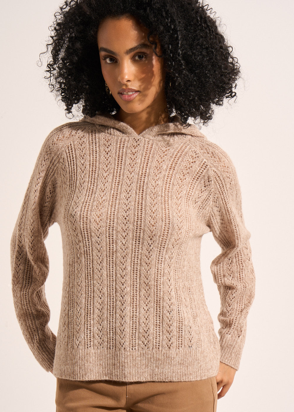 MASHAPOU Loose-fitting hooded jumper - 1 - Sud Express - Sud Express