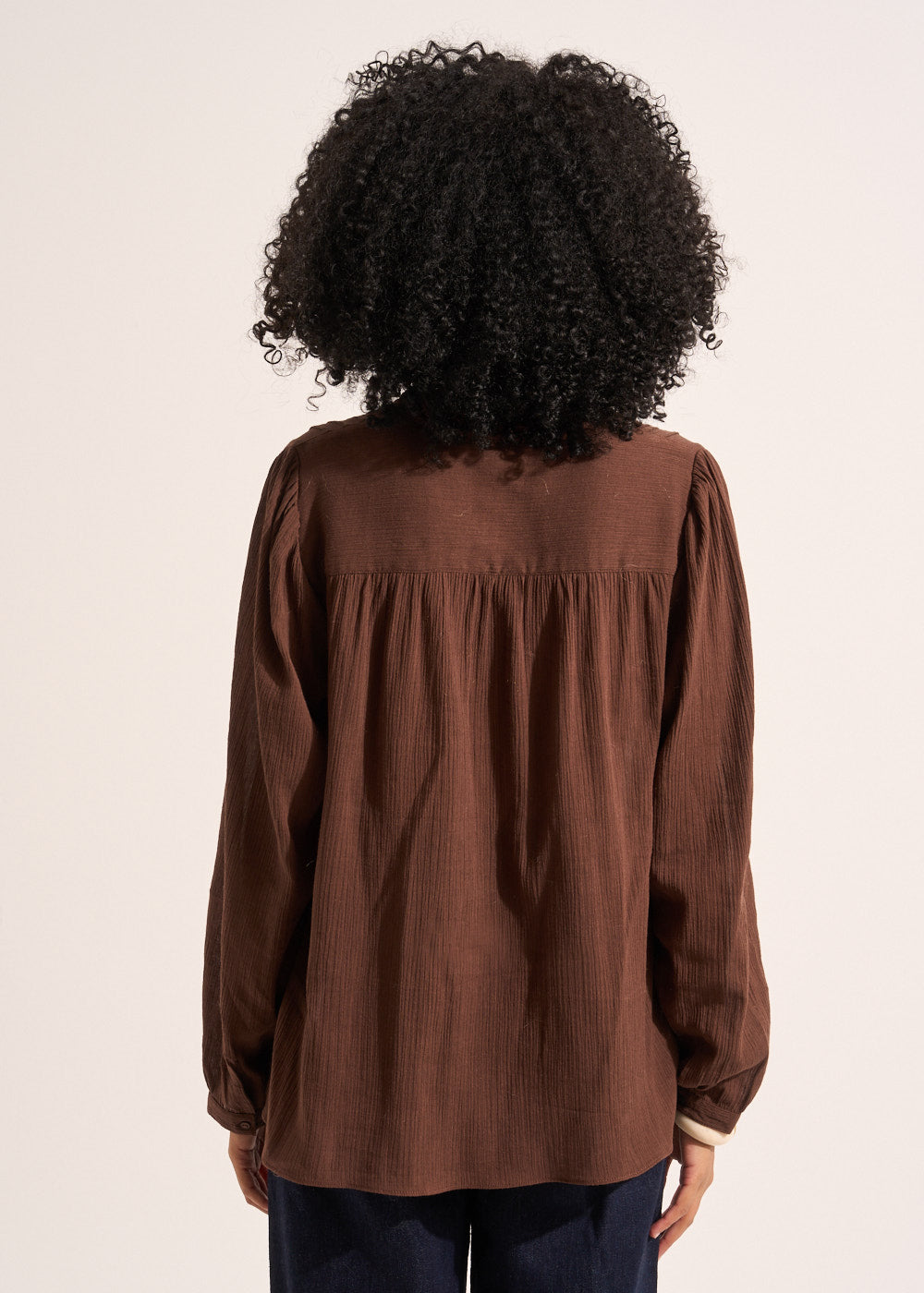 TONNY Blouse in soft, lightweight cotton gauze - 3 - Sud Express - Sud Express