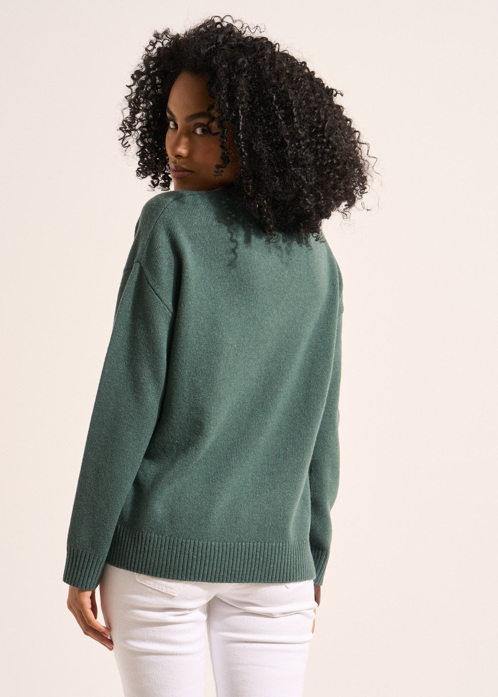 MASY Wool V-neck jumper - 3 - Sud Express - Sud Express