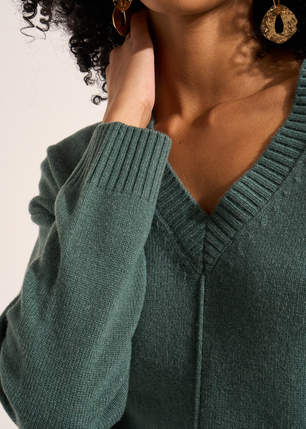 MASY Wool V-neck jumper - 4 - Sud Express - Sud Express