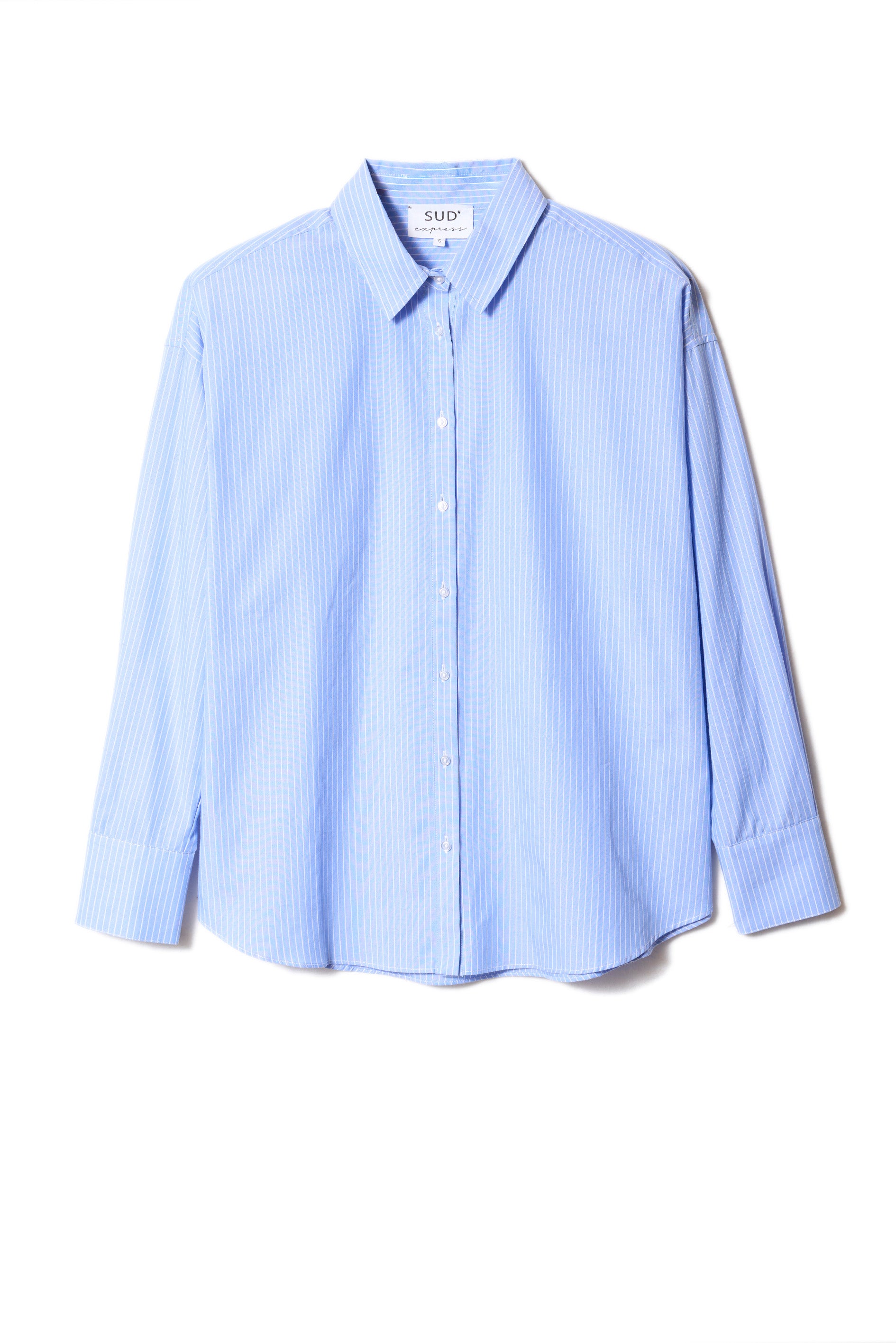 Oversized striped cotton shirt - Sud Express - 6 - Sud Express