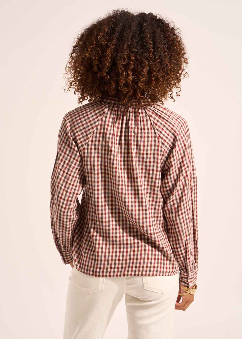 TODILIE Gingham check blouse - 3 - Sud Express - Sud Express