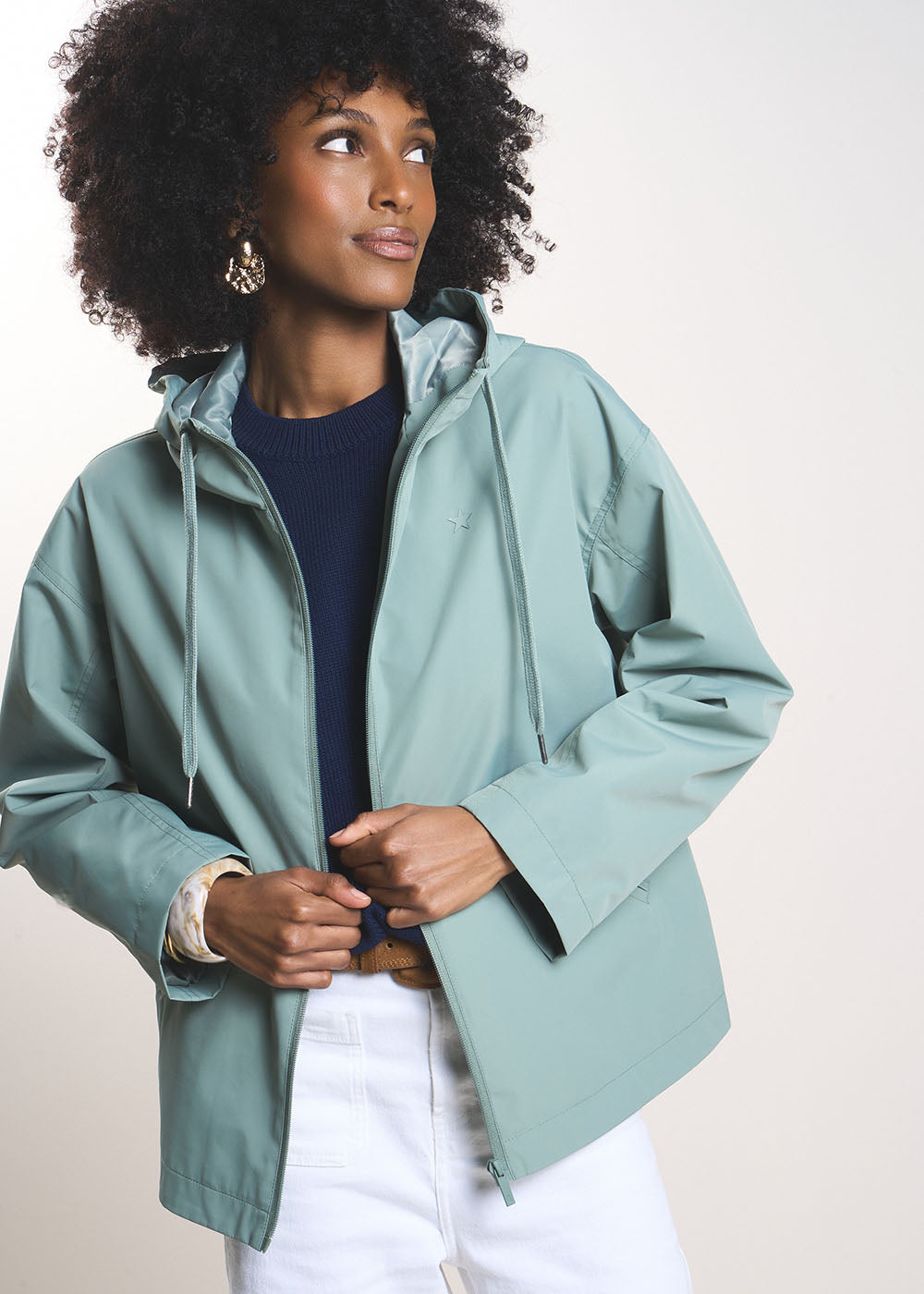 VARTAN Water-repellent raincoat with hood - 1 - Sud Express - Sud Express