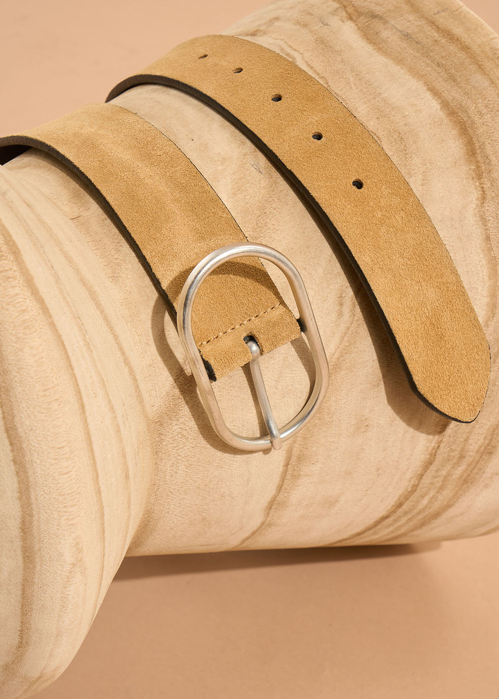 CHRISTINE Leather belt with oval buckle - 2 - Sud Express - Sud Express