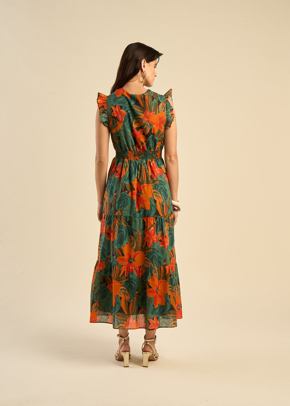 Botanical Printed Long Dress - Sud Express - 3 - Sud Express