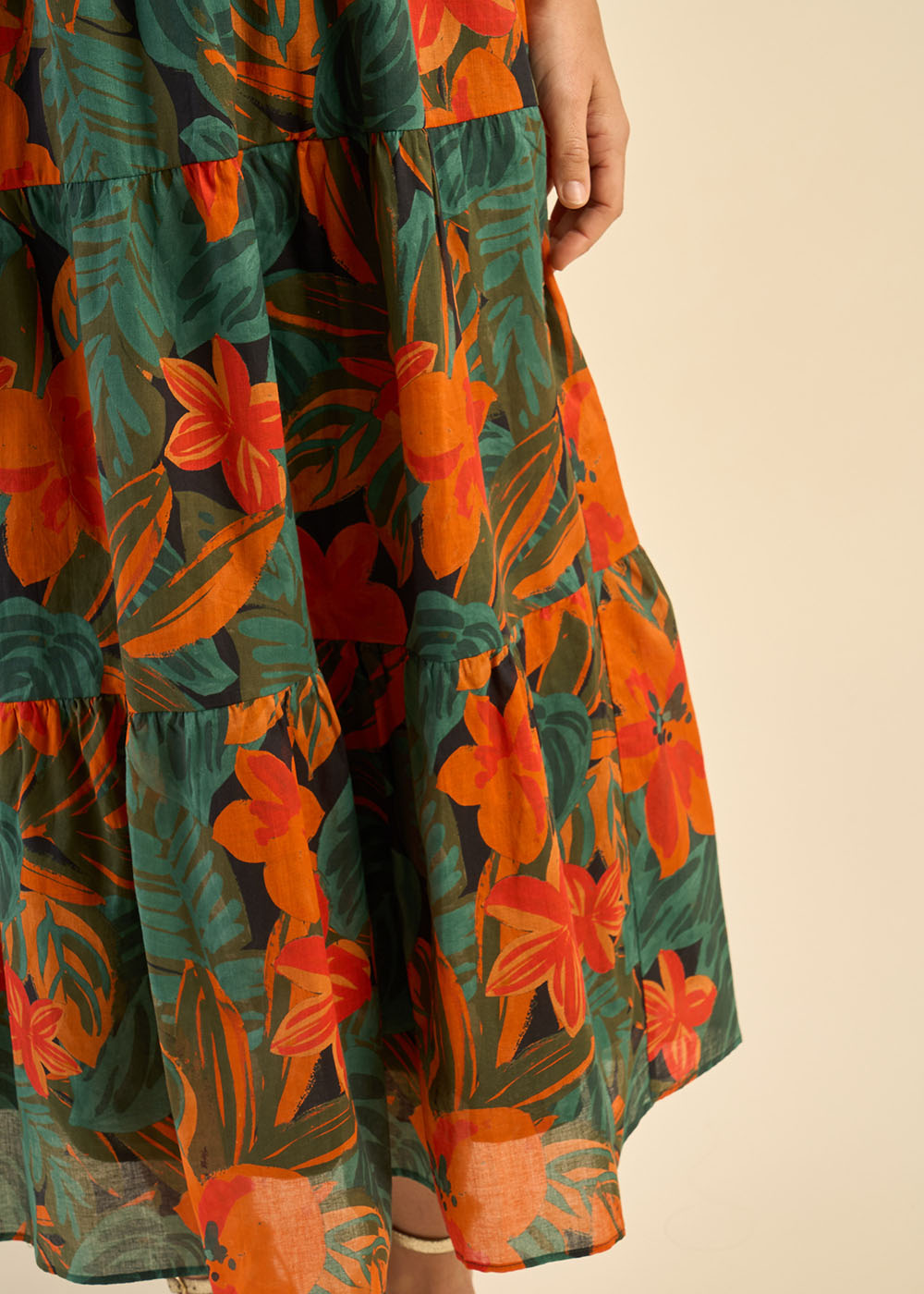 Botanical Printed Long Dress - Sud Express - 5 - Sud Express