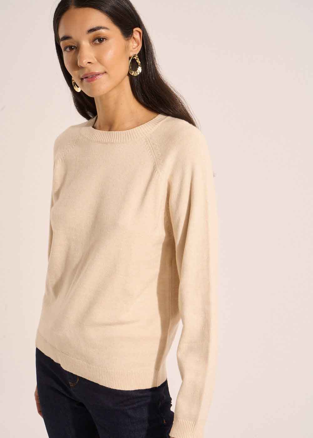 Round neck jumper with long sleeves - Sud Express - 5 - Sud Express
