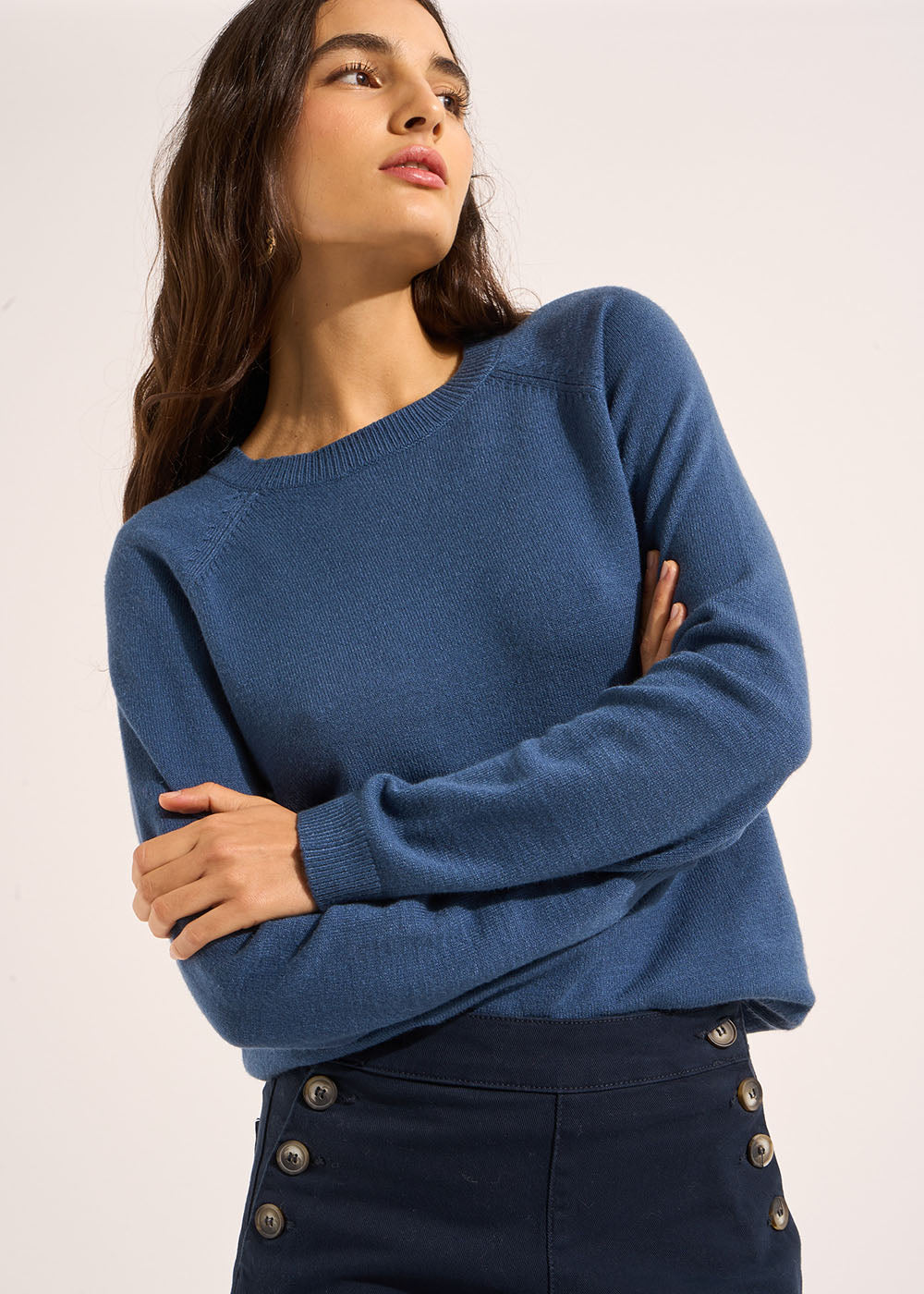 Round neck jumper with long sleeves - Sud Express - 5 - Sud Express